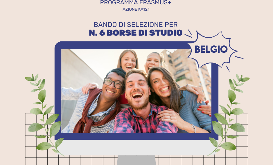 BANDO DI SELEZIONE PER n.6 BORSE DI STUDIO